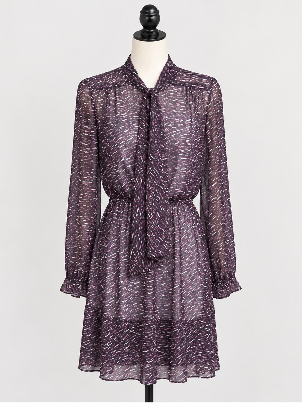 Urban Outfitters Pinkyotto sheer long sleeve bohemian dress XS/S